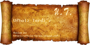 Ufholz Teréz névjegykártya